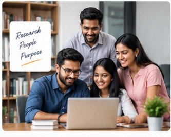 Researchers collaborating